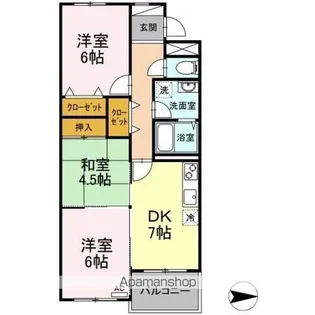 エス・プワール【3階】の間取り