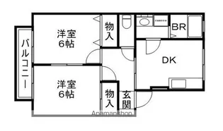 ジュネス高栄【2階】の間取り