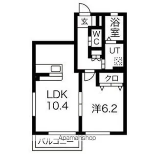 アザレアC【1階】の間取り