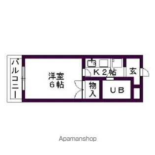 1Kの間取り画像