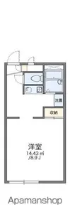 レオパレス日の出【201号室】の間取り