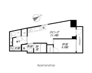 レジディア日本橋馬喰町Ⅱ【4階】の間取り