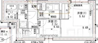 ラヴィエール荏原中延【4階】の間取り