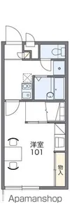 レオパレスカサブランカ【1階】の間取り