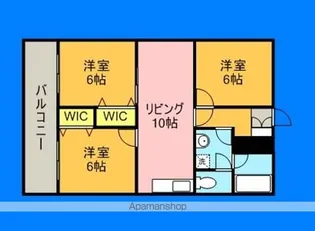 ケルムスコット【302号室】の間取り