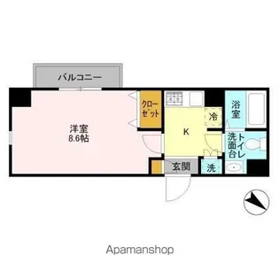 千葉県千葉市中央区登戸1丁目【マンション】の間取り