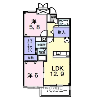 イーストガーデン【1階】の間取り