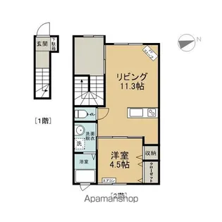 レジデンス青葉【B203号室】の間取り