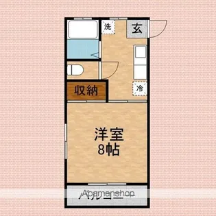 富士見コーポ【203号室】の間取り