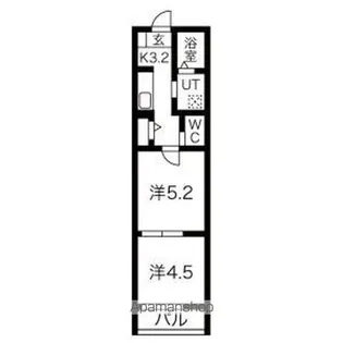 エトワール六丁の目【2階】の間取り