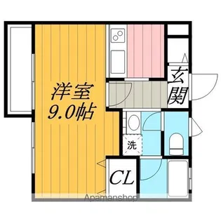 フェリーチェ検見川【1階】の間取り