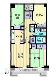 パシフィック花ノ宮【5階】の間取り