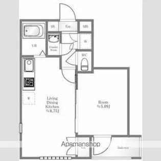 パレ・ホームズ新橋【3階】の間取り
