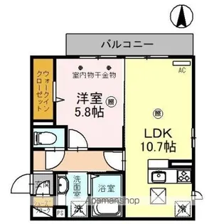 オークリーフ三郷 A棟【1階】の間取り