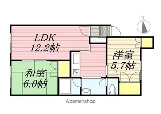 メゾンふじ【1階】の間取り