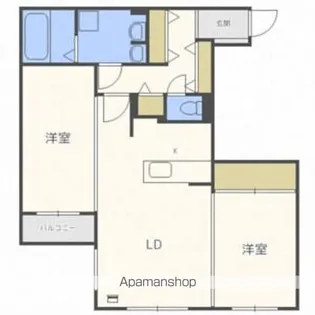 CRESTOPIA【406号室】の間取り