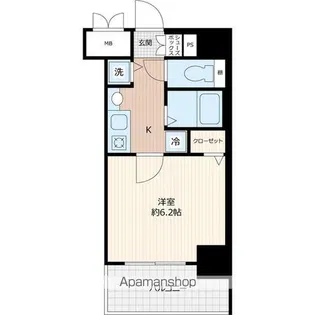 プレサンス難波幸町【1階】の間取り