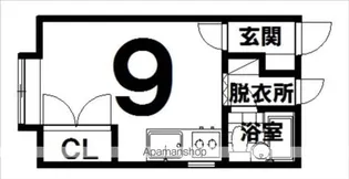 レジデンス白樺【105号室】の間取り