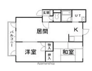 コーポ山川【201号室】の間取り