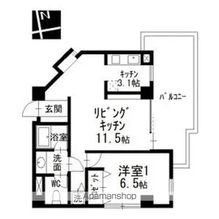 NS21やごと【C306号室】の間取り