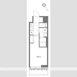 ケイディーエックスレジデンス原木中山【2階】の間取り