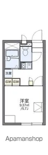 レオパレスR250岡山東【2階】の間取り