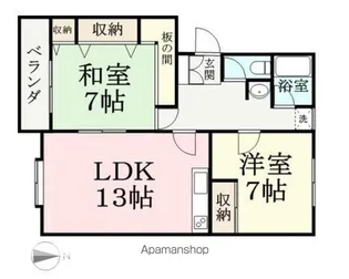 ウインズ開発【103号室】の間取り