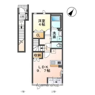 ウェルテラス Ⅰ【2階】の間取り