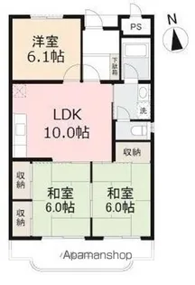 サンヴェール木太 北棟【2階】の間取り