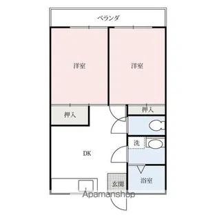 セピアパレス【2階】の間取り