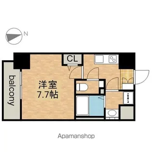 エスリード新栄テセラ【7階】の間取り