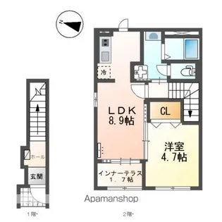 仮)スターテラスⅡ日吉台【2階】の間取り