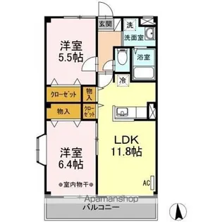 D’クレスト【1階】の間取り