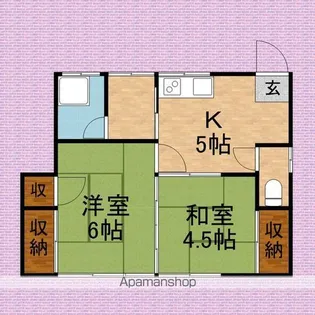小松ハイツ【2階】の間取り