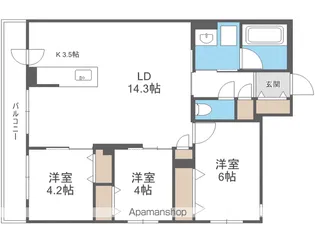 SーRESIDENCE南郷CLARITY【2階】の間取り