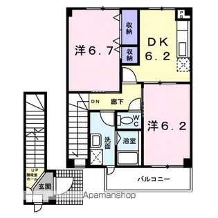 あじさい Ⅱ【2階】の間取り