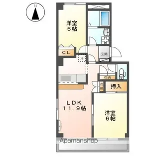 ウィン・ベルⅠ【3階】の間取り