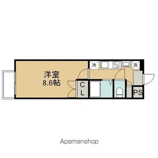 パルティール今池アネックス【8階】の間取り