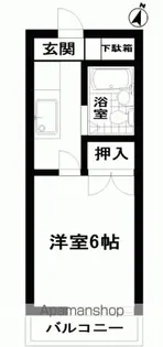 アパートメントF【2階】の間取り