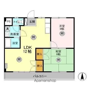 大幸マンション【4階】の間取り