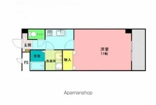 清風メゾンプロシャン【1階】の間取り