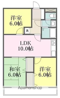 メゾンM−1【3階】の間取り