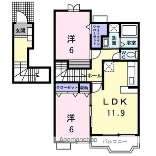 プリムローズMYT Ⅱ【2階】の間取り
