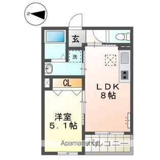 アウローラ本郷町【1階】の間取り