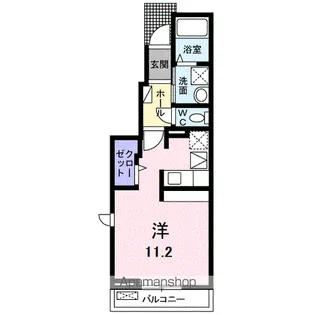 カーベナ【1階】の間取り
