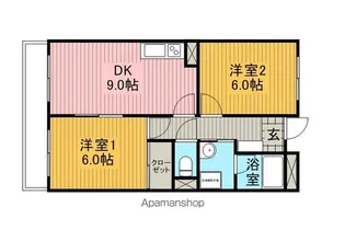 LIMPIAいいだ【210号室】の間取り