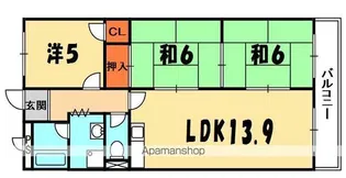 ソシアハイツオクダ【1階】の間取り
