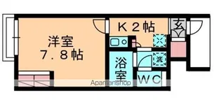 レオパレスフルールⅡ【1階】の間取り
