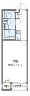 クレイノ拾五【202号室】の間取り