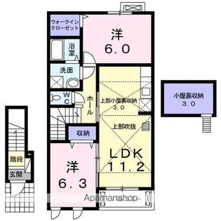 フォレストガーデンB【2階】の間取り